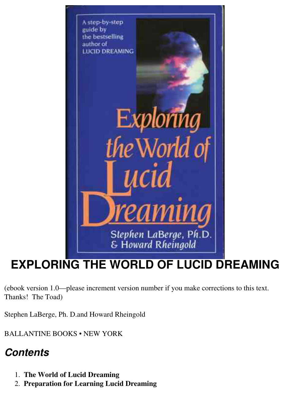 Exploring The World Of Lucid Dreaming cover
