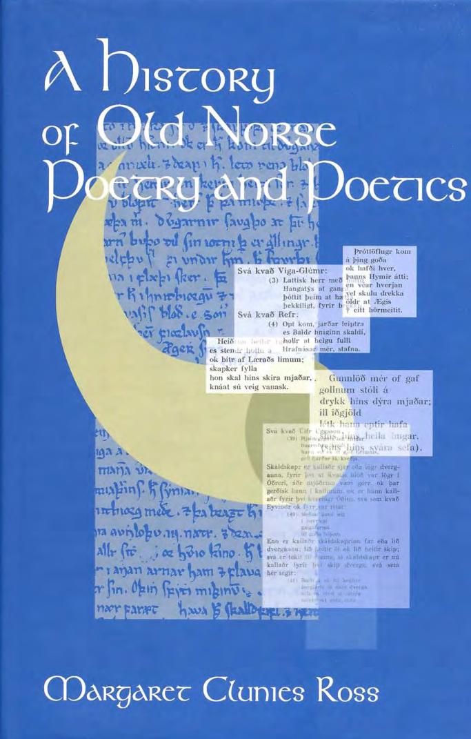 A History of Old Norse Poetry and Poetics cover