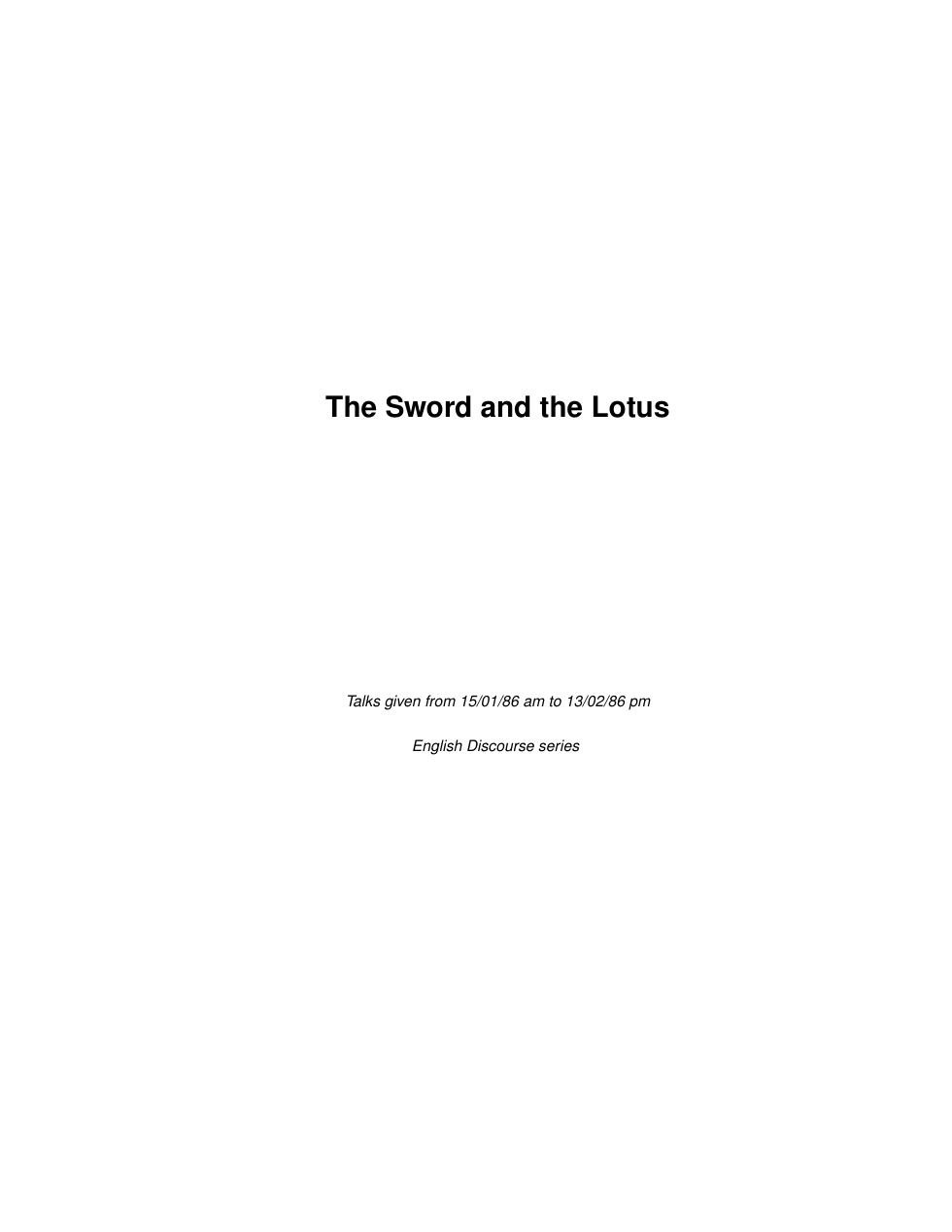 The Sword and the Lotus cover