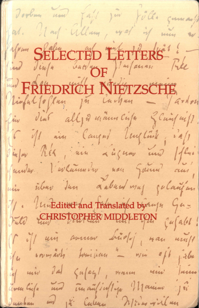 Selected Letters Of Friedrich Nietzsche cover