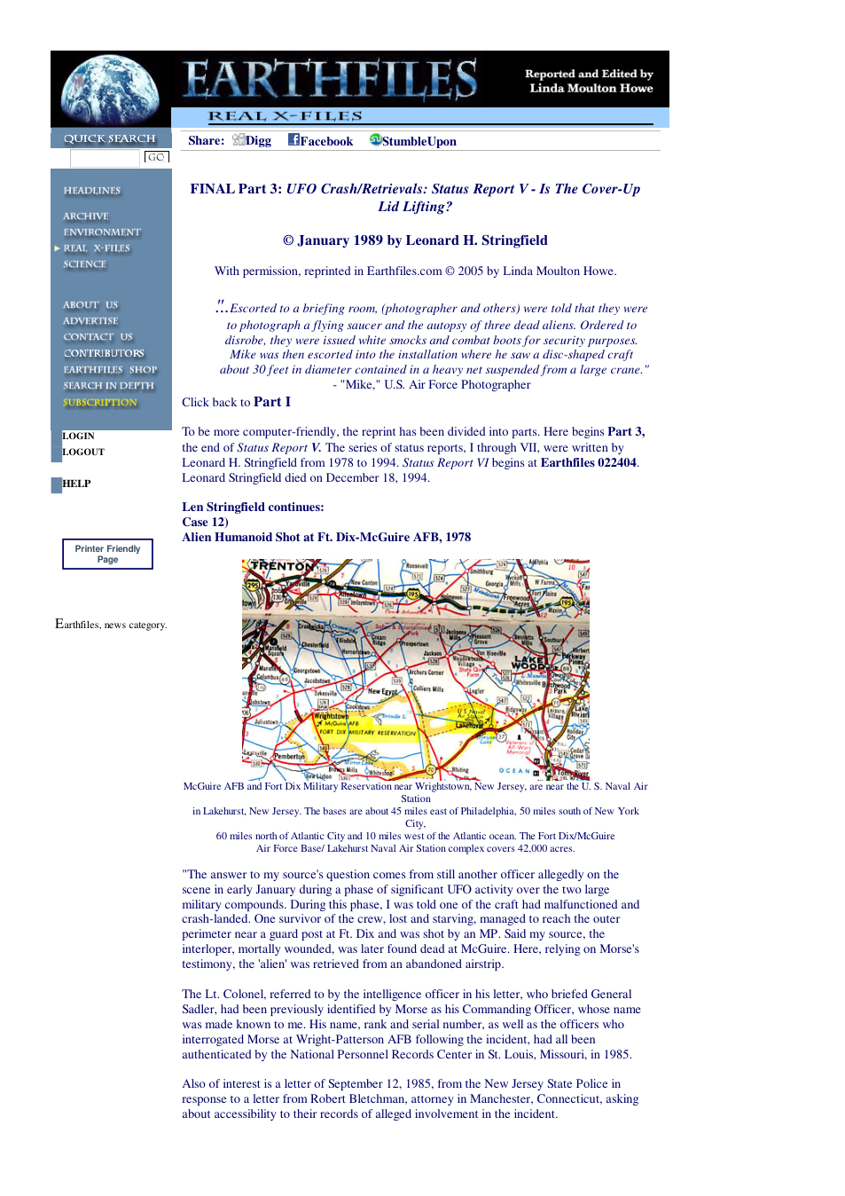 02 07 2005 FINAL Part 3 UFO Crash Retrievals Status Report V - Is The Cover-Up Lid Lifting cover