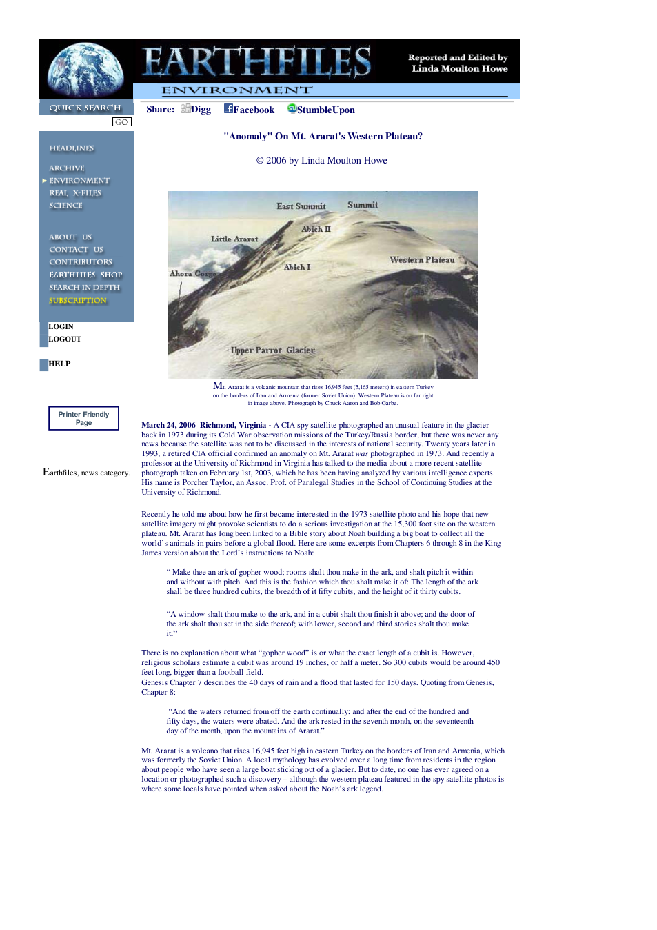 03 26 2006 Anomaly On Mt. Ararat's Western Plateau cover