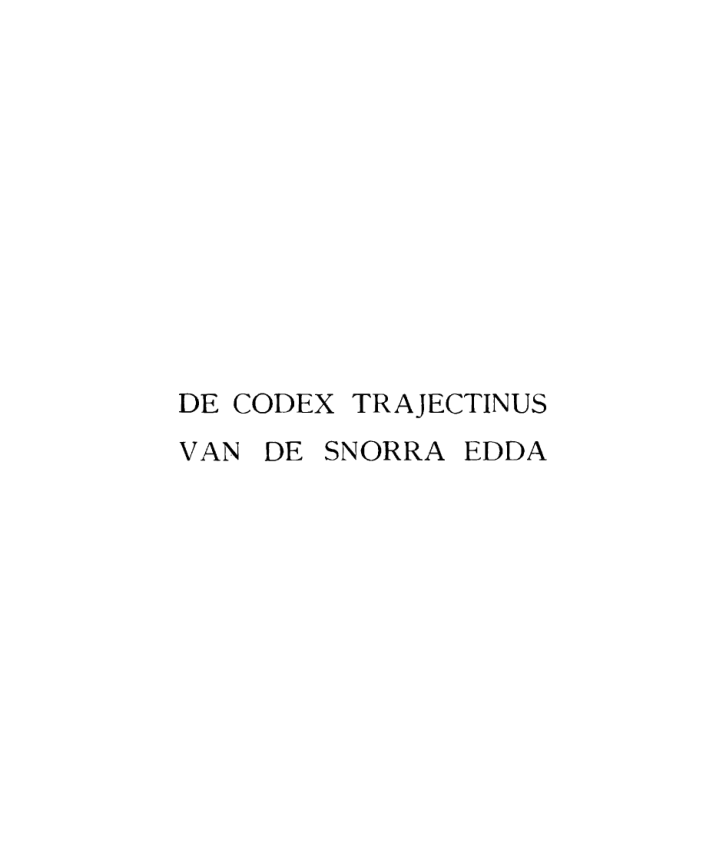 Prose Edda (Trektarbók) cover