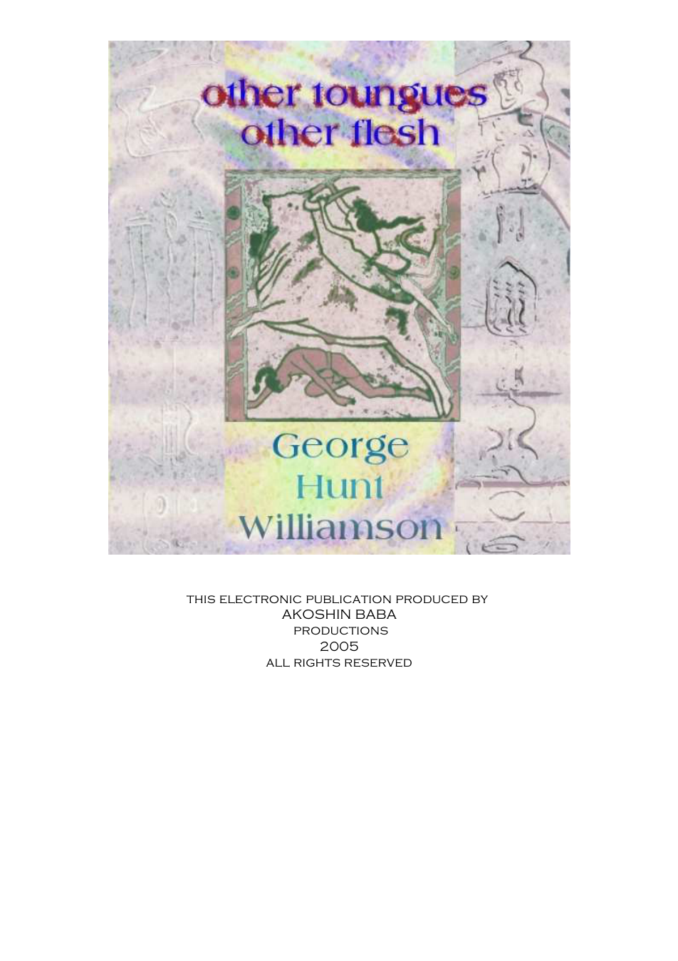 Other Tongues Other Flesh cover