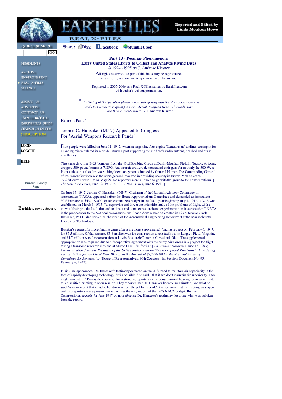02 28 2006 Part 13 - Peculiar Phenomenon Early United States Efforts to Collect and Analyze Flying Discs cover